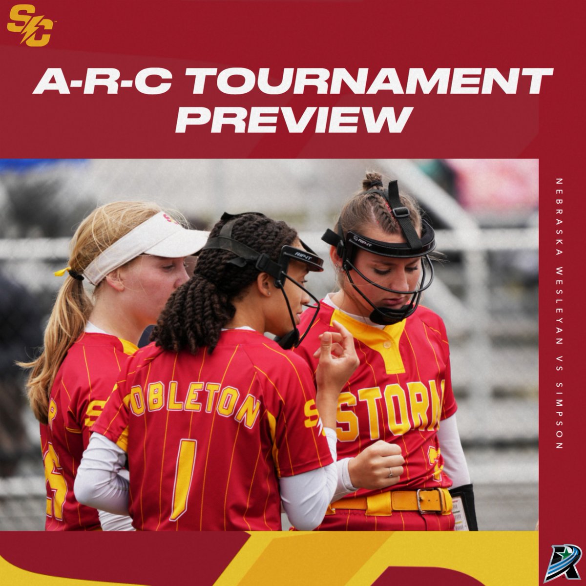 .@SCStormSoftball takes on Nebraska Wesleyan tomorrow afternoon in the first round of the @AmerRiversConf Tournament. Read up on the matchup below! 📰 tinyurl.com/yexaay77 #rollriversSB