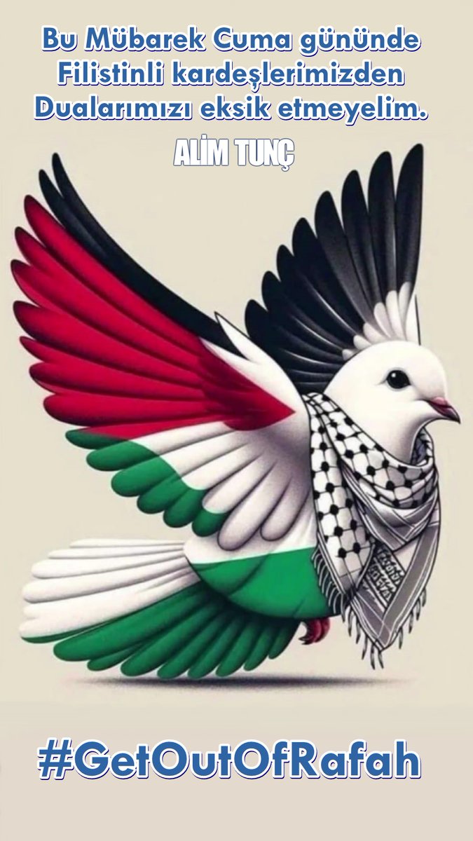 7 Ekim’den bugüne kadar: ◾️34 bin 904 Filistinli hayatını kaybetti. ◾️78 bin 514 Filistinli yaralandı. ◾️Son 24 saatte 60 Filistinli hayatını kaybetti, 110 kişi yaralandı. Bu Mübarek Cuma gününde Filistinli kardeşlerimizden Dualarımızı eksik etmeyelim. 🥲 #GetOutOfRafah