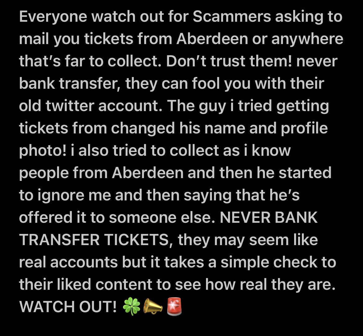 🚨 SCAMMERS 🚨
(I wasn’t scammed but i’m sure people could easily be) 
Read the image below 👇 
@SparesCeltic @HoopsSpares111