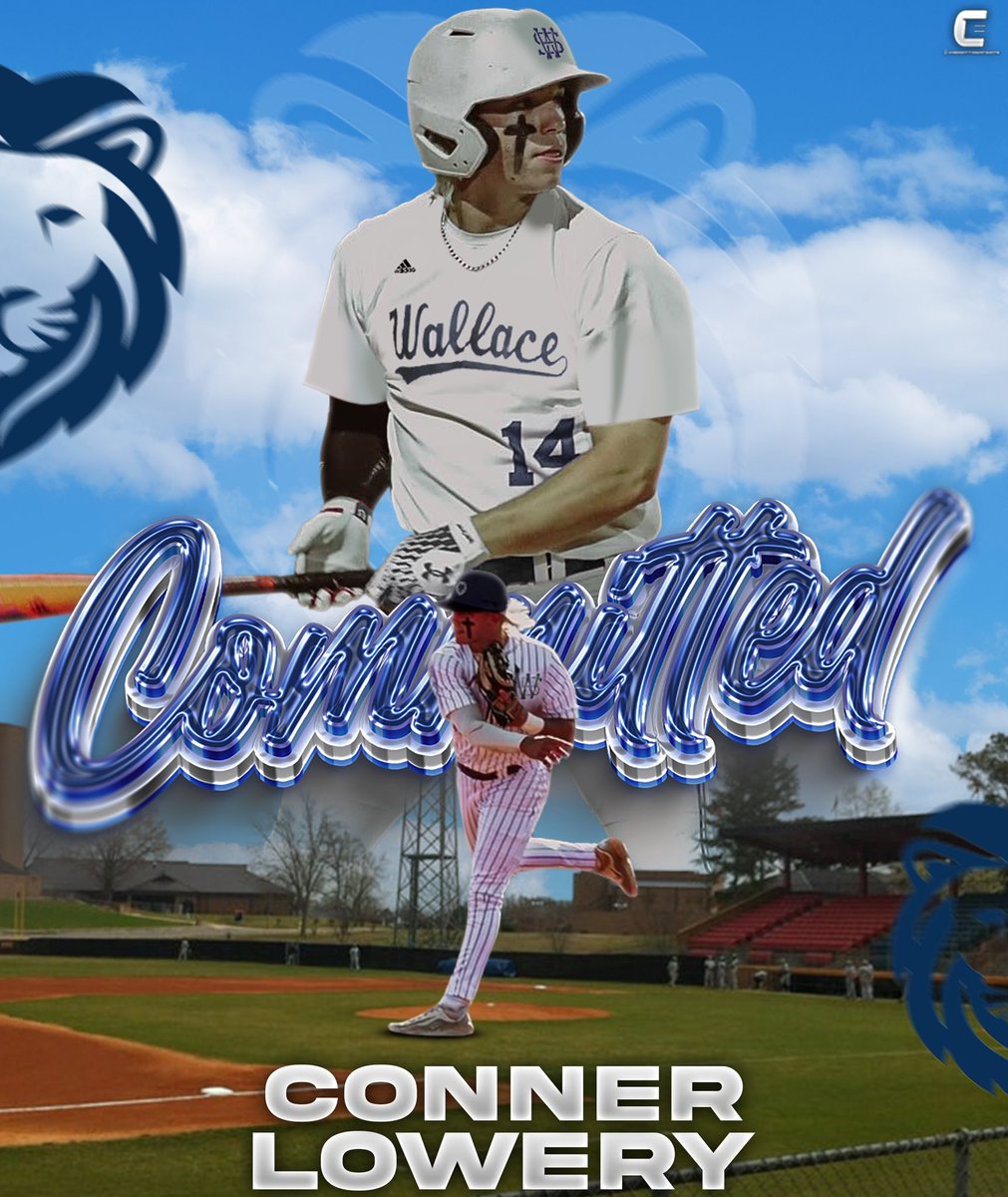 conner lowery (@connerlowery27) on Twitter photo Blessed to announce I will be continuing my academic and athletic career at Wallace
State community college. I want to thank my coaches, family, and friends for helping me along the way. Most of all my Lord and savior for allowing me to play at the next level. <a href="/WallaceBaseball/">Wallace State Baseball™</a> Blessed to announce I will be continuing my academic and athletic career at Wallace
State community college. I want to thank my coaches, family, and friends for helping me along the way. Most of all my Lord and savior for allowing me to play at the next level. <a href="/WallaceBaseball/">Wallace State Baseball™</a>