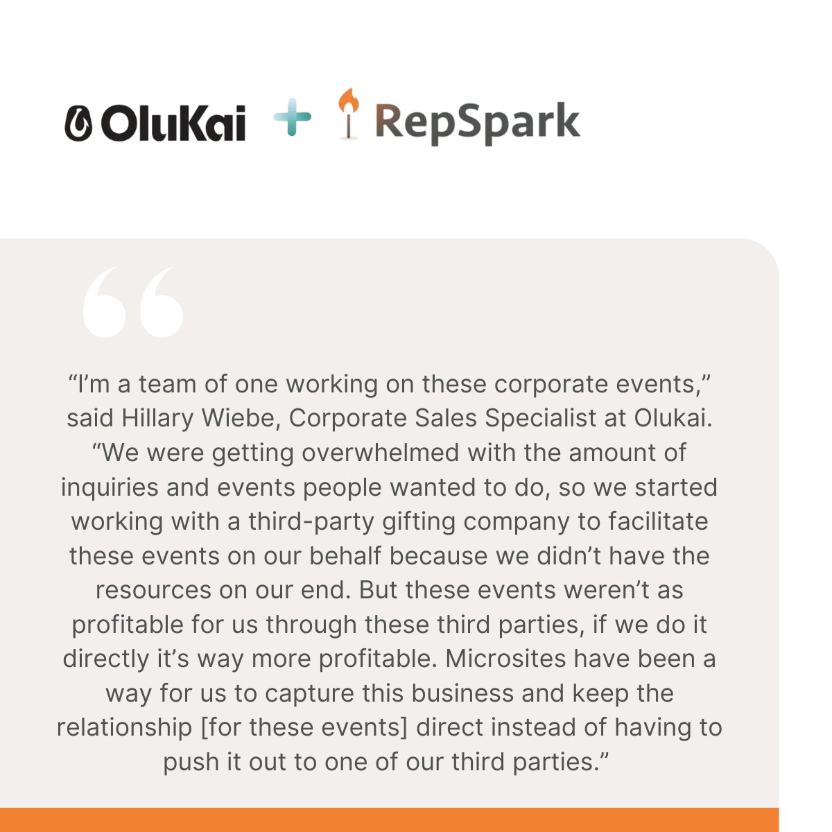 How did #RepSpark's Microsites make @OluKai's events more profitable?

Continue reading how #OluKai leveraged #RepSparkMicrosite to streamline events and improve logistics. 

hubs.ly/Q02wJwKl0
#EventLogistics #B2BSales #WholesaleEvents #InventoryPlanning