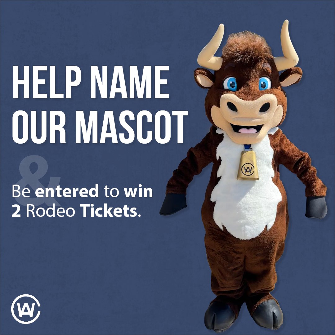CWA needs your help! We have a BRAND NEW MASCOT this year, and he needs a name. Submit names with the link below. Once you submit, you will be entered to win two rodeo tickets for this year's show! 🤠 🔗 agribition.formstack.com/forms/name_our… #HelpNameOurMascot #GrowingTheBrand #CWA24