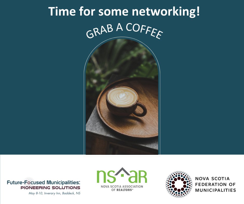 ☕️ Time for some networking! Grab your coffee, mingle, and meet fellow attendees. Shout out to Nova Scotia Association of Realtors #NSAR, our break sponsor! #Networking #NSFMConference