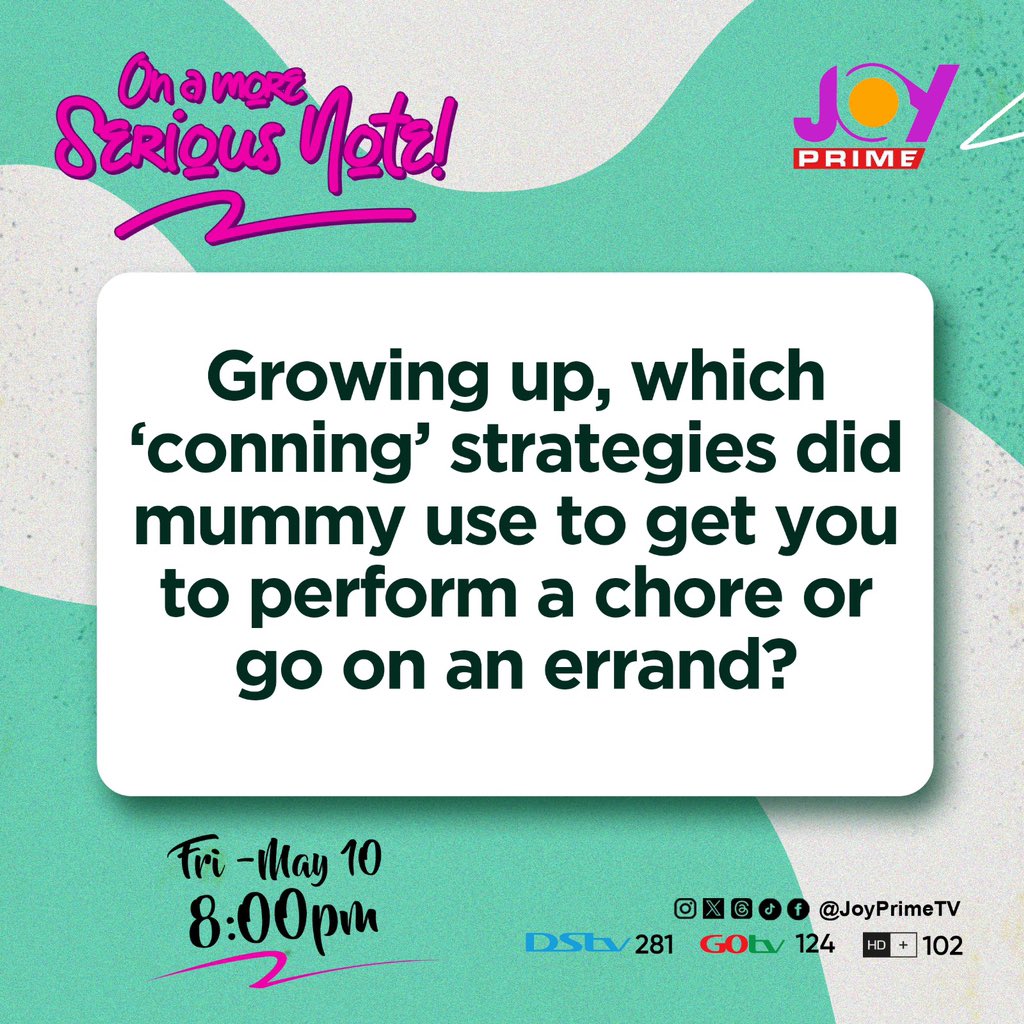 Growing up, which ‘conning’ strategies did mummy use to get you to perform a chore or go on an errand? 😂