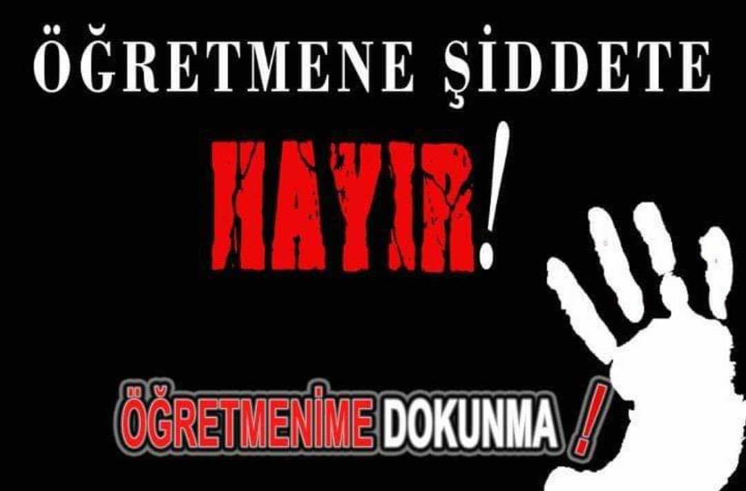 Öğrencileri için maddi ve manevi tüm zorluklara katlanan, geleceğimiz için  çaba gösteren öğretmenlerimize sahip çıkın...
#EgitimdeSiddeteHayir