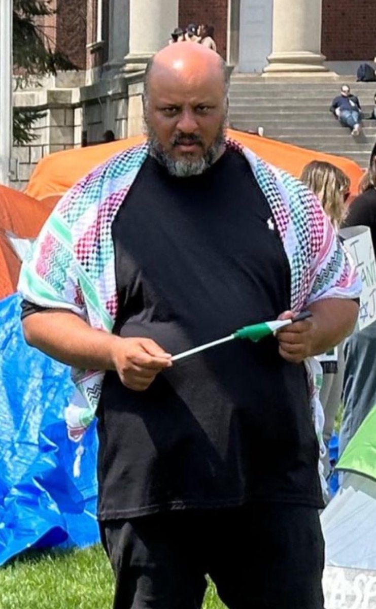 🚨 🚨 BREAKING: Violent Felon Threatens Jews Daily, Sleeps at Syracuse’s Pro-Hamas Encampment ⚠️ University Admin Refuses to Take Action. ℹ️ This individual is currently at the location..right now. 📰 A convicted felon, known for manslaughter and weapons possession, resides…