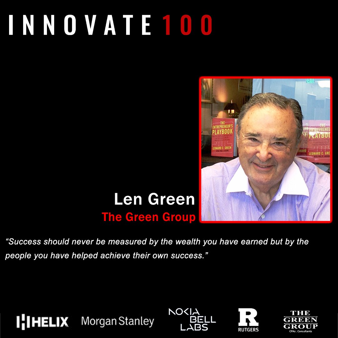 Len Green is honored to be recognized for his efforts in driving innovation within the community. This accolade is a testament to the hard work and dedication of his incredible team at The Green Group - with a special shoutout to @KBB81793787 and his assistant Donna Tumminia, for…