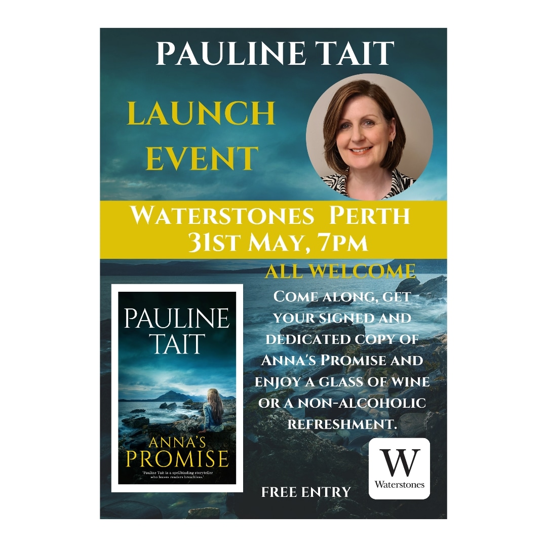 I have a Waterstones tour coming up and it starts in Perth. If you're in the area on the 31st, you are most welcome. There will be 🥂 & non-alcoholic refreshments. Anna's Promise is the second book in The Maren Bay series, a suspenseful mystery that's not short on romance.