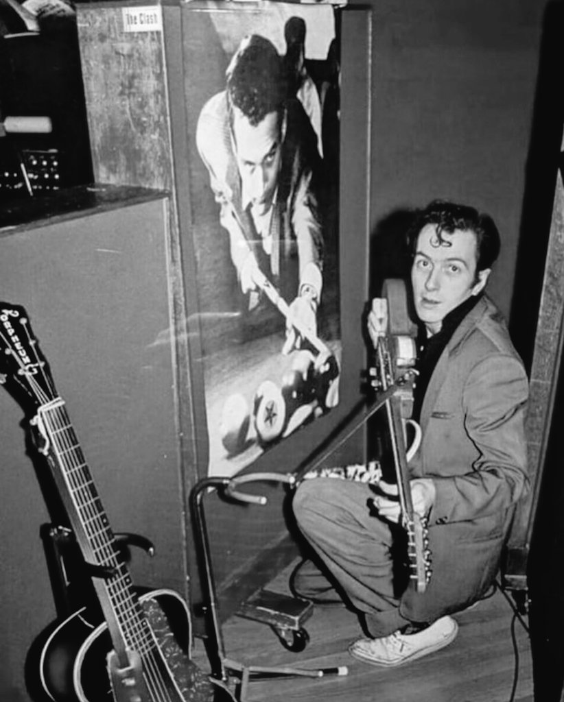 Joe Strummer of #TheClash by Kate Simon. *never seen this one. I've b/w'ed it.
