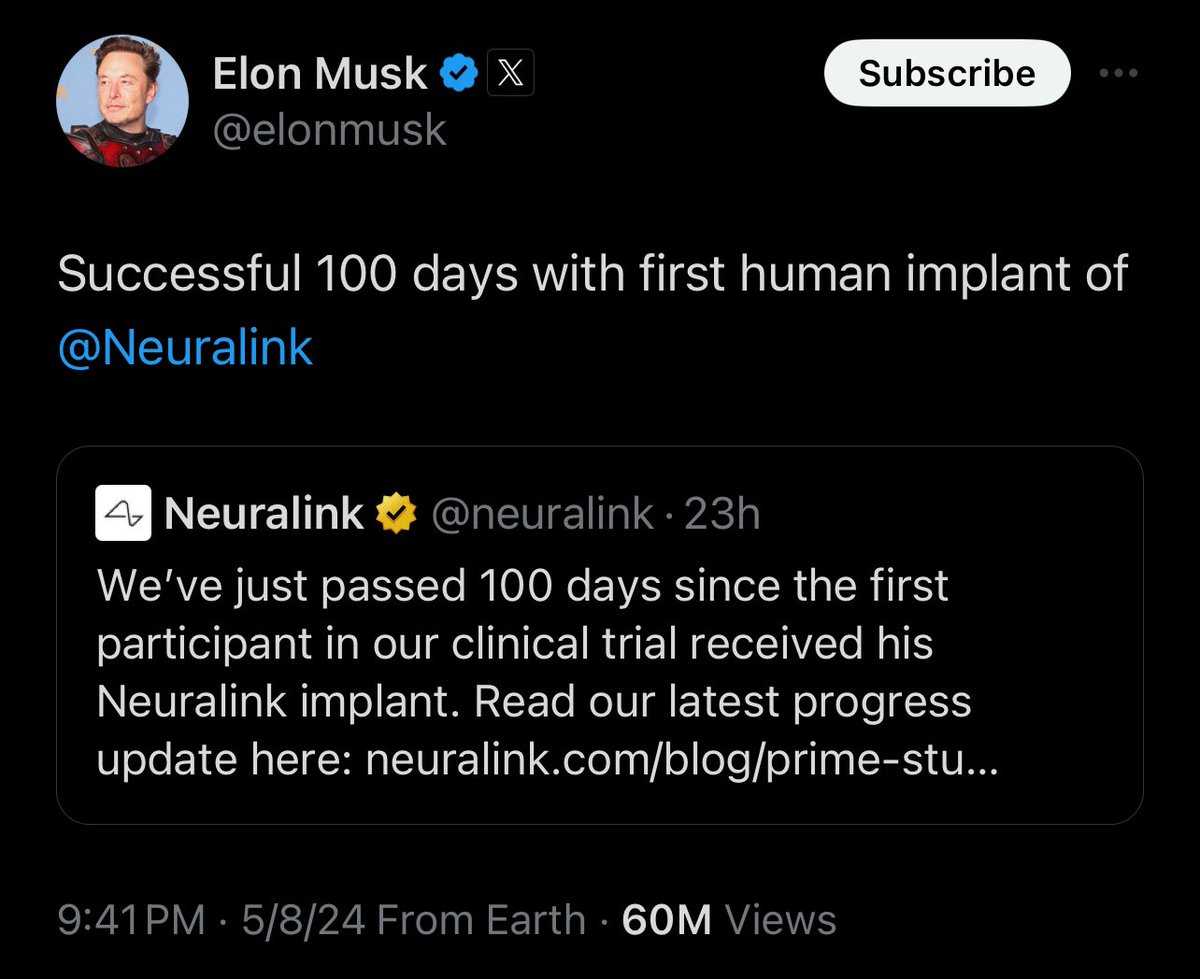 Elon posted this yesterday lmao