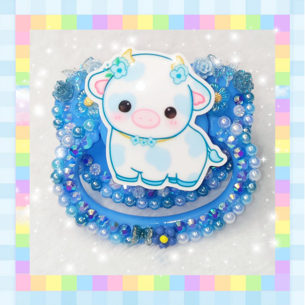 SugarSweetPaci's tweet photo. We have Sparkly Moo Moo's! 🐄

#decopacishop #decopacifier #decopaci #decopacis #adultpacifiers #adultpacis #adultpacifiershop #ageregressionshop #littlespaceshop #agerecommunity #adultbinkie #sfwshop #binkieshop  #ageresfw https://t.co/rBek4Vbxjs