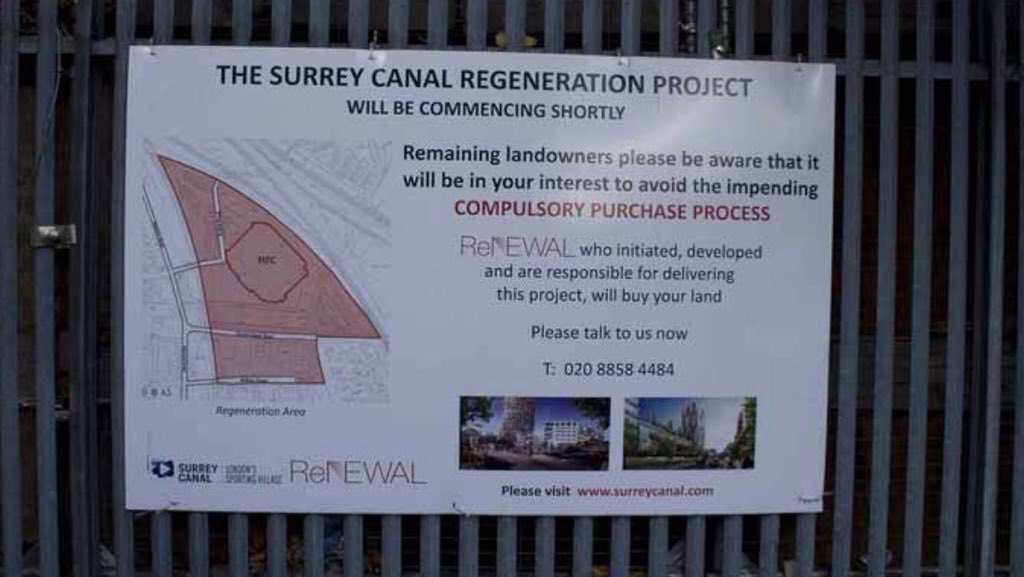 AMS Group (@a_m_s_group) on Twitter photo Seems so strange 7 years ago we posted this tweet.
#Renewal put this sign 3mx2m outside @willowwinston1 home to try and intimidate her into selling up.
#Shocking
#Lewisham4
THE SURREY CANAL REGENERATION
Also <a href="/LOYALWALL1/">Loyalwall1</a> came up with #SAYNO2CPO and now the end is in sight. Seems so strange 7 years ago we posted this tweet.
#Renewal put this sign 3mx2m outside @willowwinston1 home to try and intimidate her into selling up.
#Shocking
#Lewisham4
THE SURREY CANAL REGENERATION
Also <a href="/LOYALWALL1/">Loyalwall1</a> came up with #SAYNO2CPO and now the end is in sight.