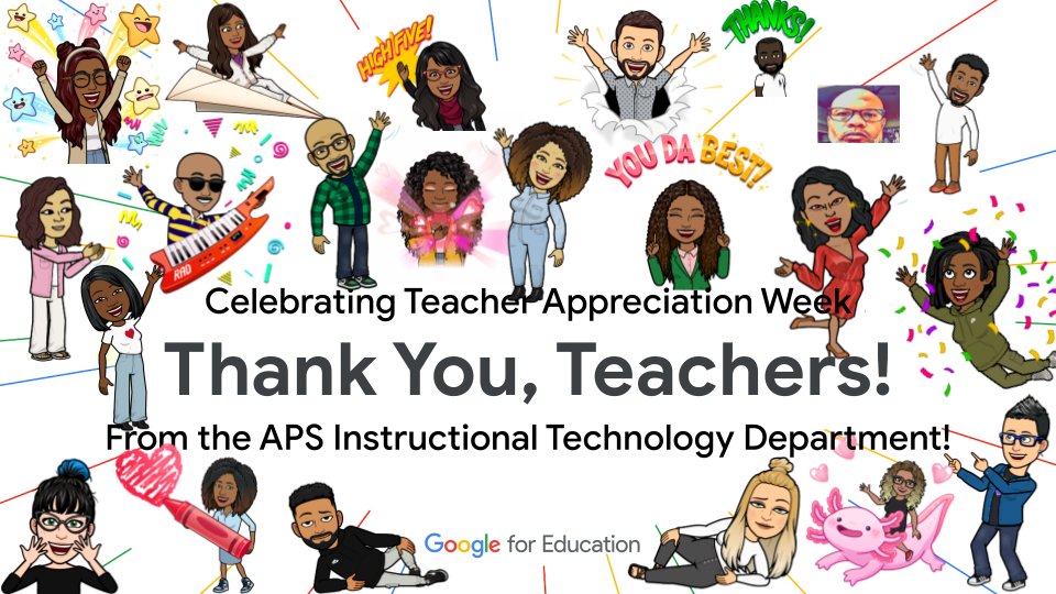 🎉 We are celebrating our incredible @apsupdate  educators! 🍎👩‍🏫 Your dedication & hard work are truly remarkable. 💻✨ We're honored to support you, as you continuously strive to enhance learning experiences for 🧑‍🎓👩‍🎓 everywhere. @ahrosser @apsitnatasha @GoogleForEdu #GoogleEdu