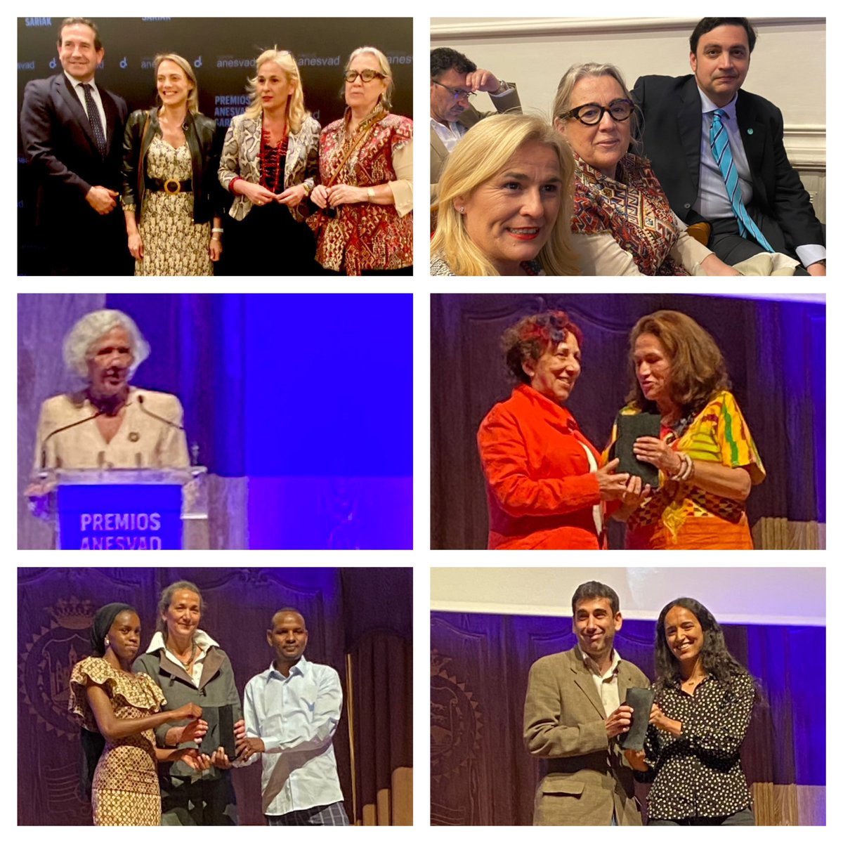 IX edición Premios Fundación Anesvad, en la @FilarmonicaBIO Enhorabuena a los premiados. Sor Ángela Gutiérrez Fundación Mozambique Sur Haaly Pular