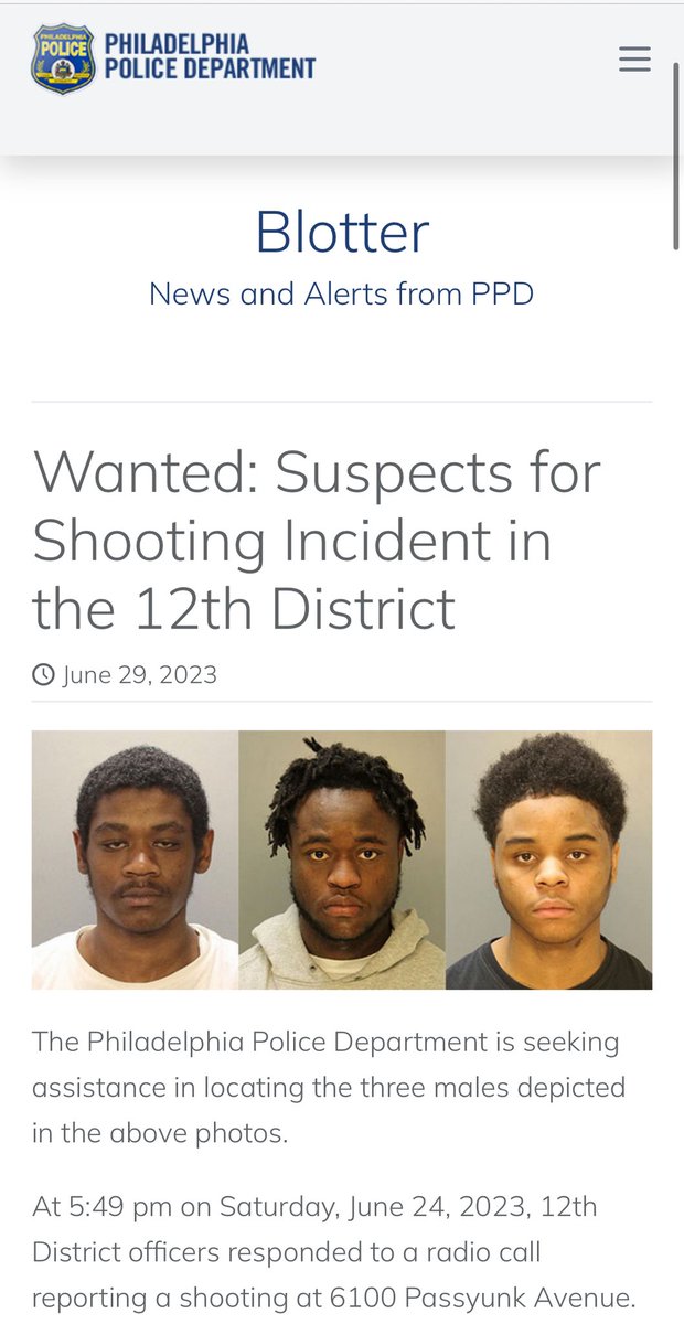 ALL 3 WANTED in June shooting of 5 year old boy & grandfather in West Philly now in custody. @PhillyPolice Shooting Investigation Group(SIG) & U.S. Marshals captured the last of the 3 suspects, Amir Johnson,19,this morning. Airport rental car stolen at gunpoint used in shooting.