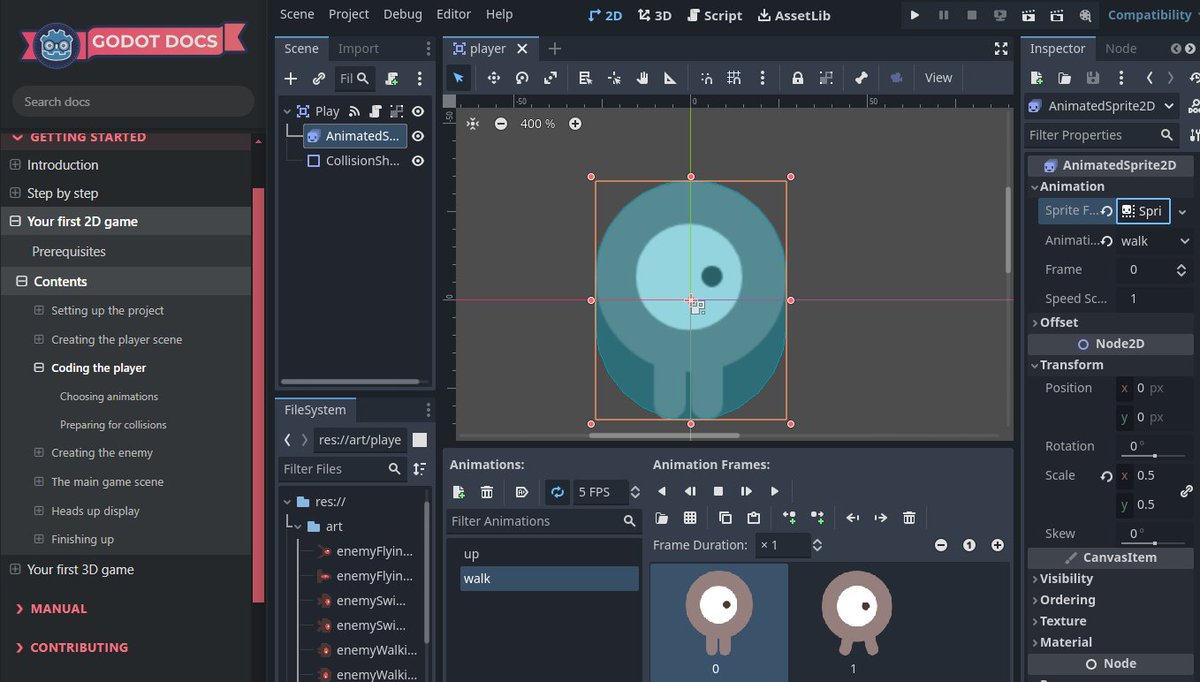 ziobob_gamedev's tweet image. Starting with @godotengine guide🎮
Did you already check it?
🇮🇹E si inizia con la guida di @godotengine 🎮
L'avete già vista?
