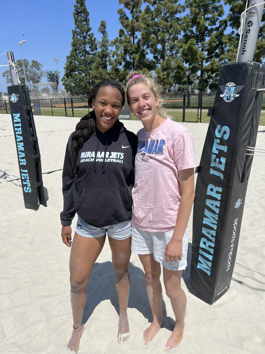 Best of luck to the beach volleyball duo of Mia Fox (right) and Zaria Henderson. Tomorrow in Saratoga, CA, they will compete in the CCCAA State Volleyball Championships. The duo is 1 of 32 pairs teams who qualified for the state championships!