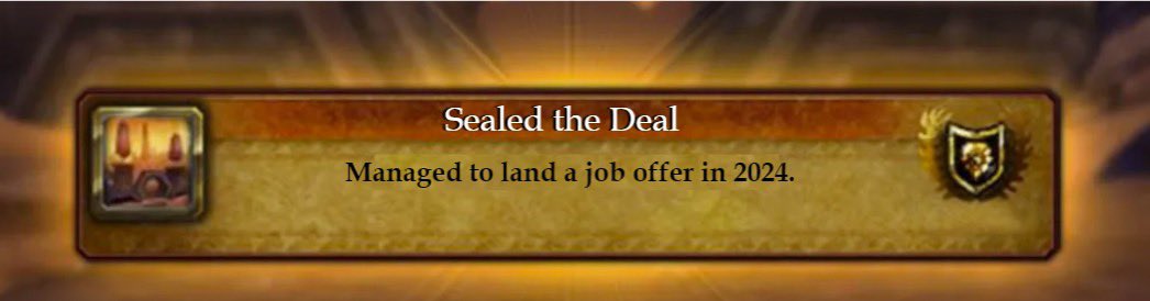 Achievement unlocked!

Received an offer and signed the paperwork for a new job ✅