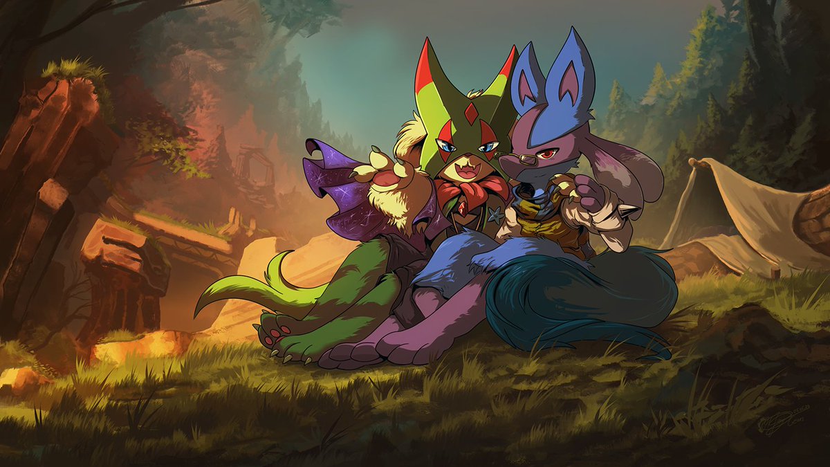 My boys enjoying some downtime :3 Art by gears2gnomes @gears2gnomes