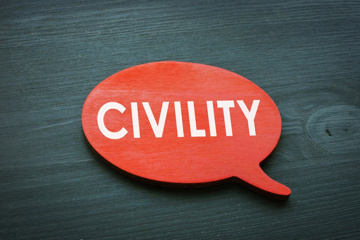 Today's Social Well-being theme for @wellbeinginlaw's #WellbeingWeekInLaw includes a challenge titled, 'Don't be a jerk at work.' To that end: Take a free, online civility CLE from: hubs.li/Q02wJLJd0 Check out @2CivilityOrg's civility survey: hubs.li/Q02wJHmz0