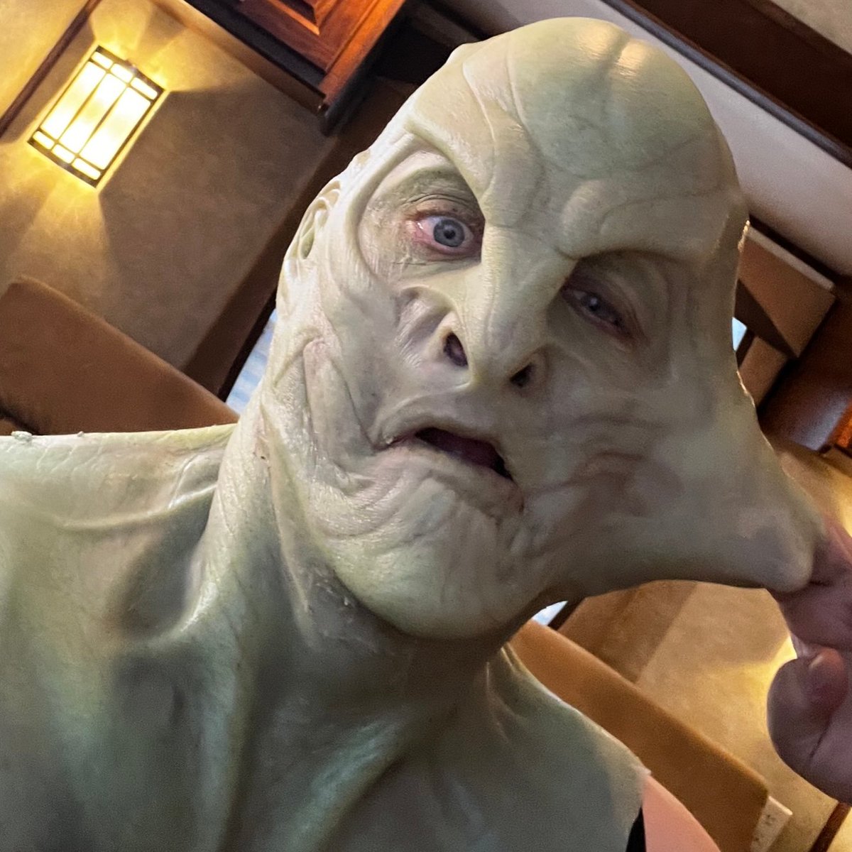 EliasToufexis's tweet photo. me 3 seconds after they tell me I'm wrapped on #StarTrekDiscovery 

They got mad at me every time. https://t.co/W6anIKjsjA