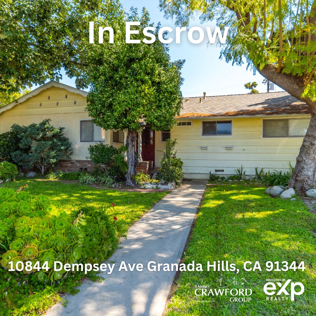In Escrow

🏠 10844 Dempsey Ave Granada Hills, CA 91344
🛏 3 Bedrooms | 🛁 2 Bathrooms | 👣 1,261 sqft

#JustListed #TammyCrawfordGroup #AlwaysYourRealtor #WhoYouWorkWithMatters #exprealty #homeownership #forsale #homesforsale #homesearch #granadahills #granadahillsrealestate