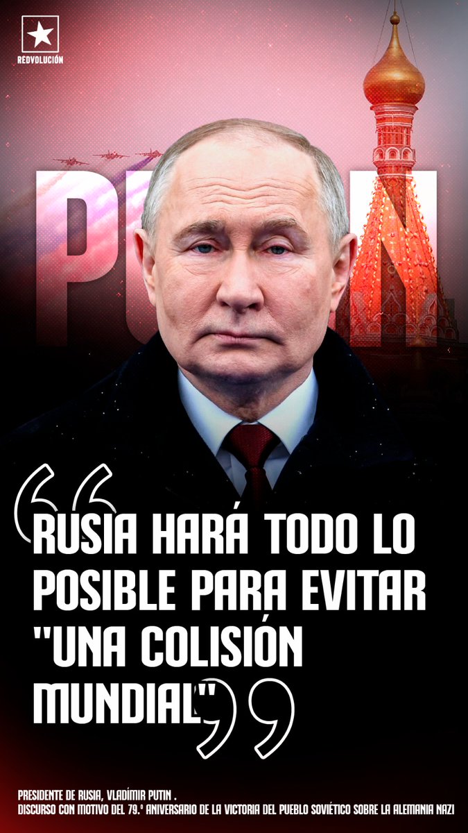 ✅️🇷🇺PUTIN: 'RUSIA HARÁTODO LO POSIBLE PARA EVITAR UNA COLISIÓN MUNDIAL' @FloryCantoX @DrSuazo915 @collvermat #Russia #Russian