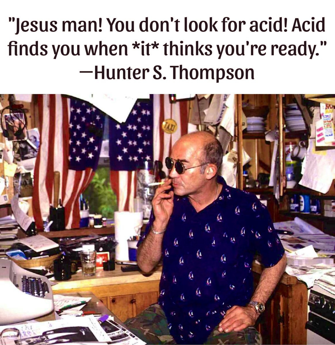 Love this Hunter S. Thompson quote 😎🦇🦇