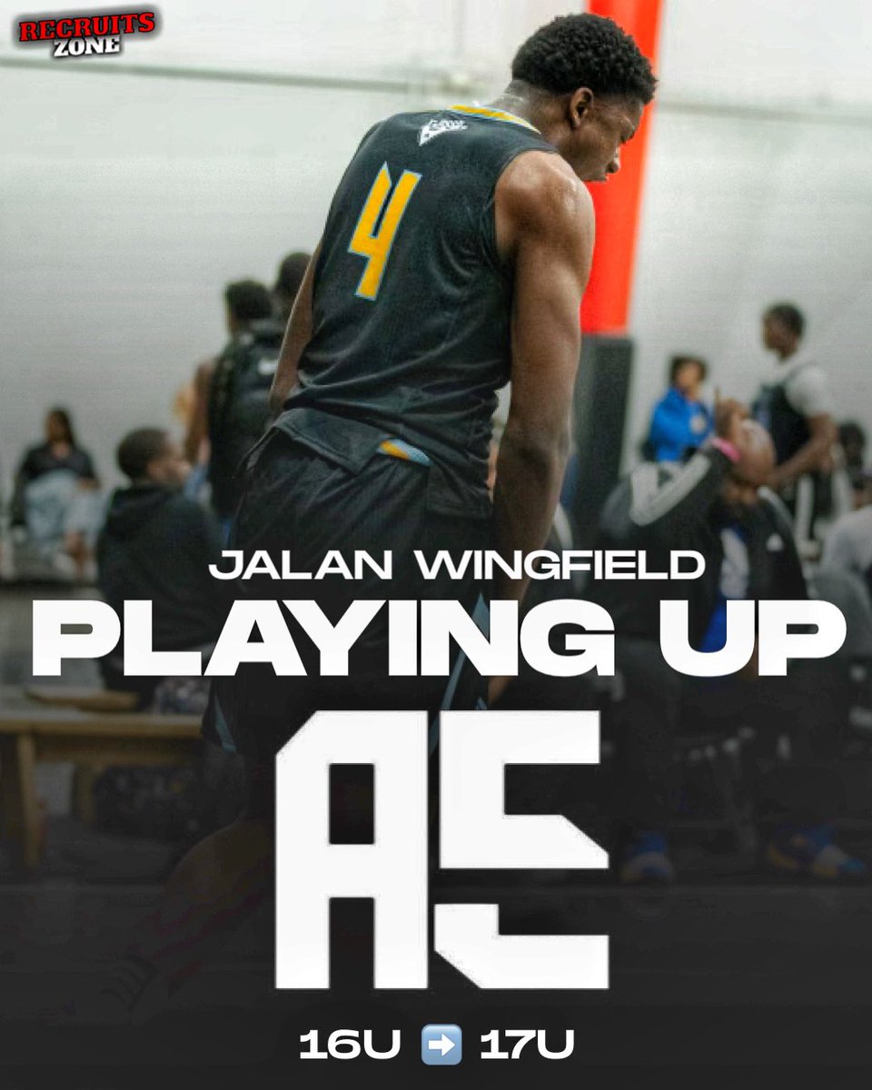 2026 4 🌟 prospect Jalan Wingfield tells me that he will be playing up with AE5 3SSB 17U for the remainder of the AAU season. 📈 Holds offers from Georgia, Cincinnati, Florida State, USF, & more.