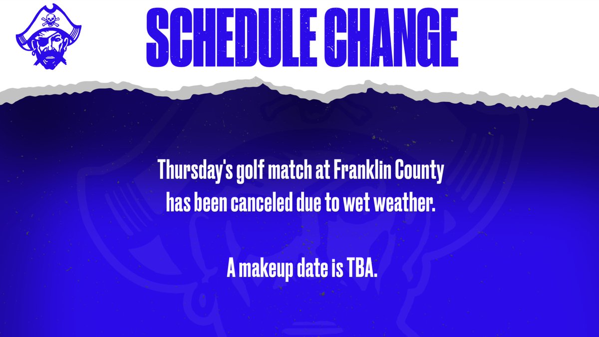 A rainy Thursday has canceled tonight's golf match at Franklin County.