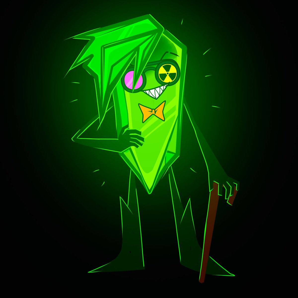 HelloiseRs's tweet image. I finally created my objectsona! Meet a shard of uranium glass. In ultraviolet light he glows bright green. And it&apos;s also a little radioactive☢️ 
#objectoc #objectshow #objectsona #osctwt #oscoc #GranddadHel