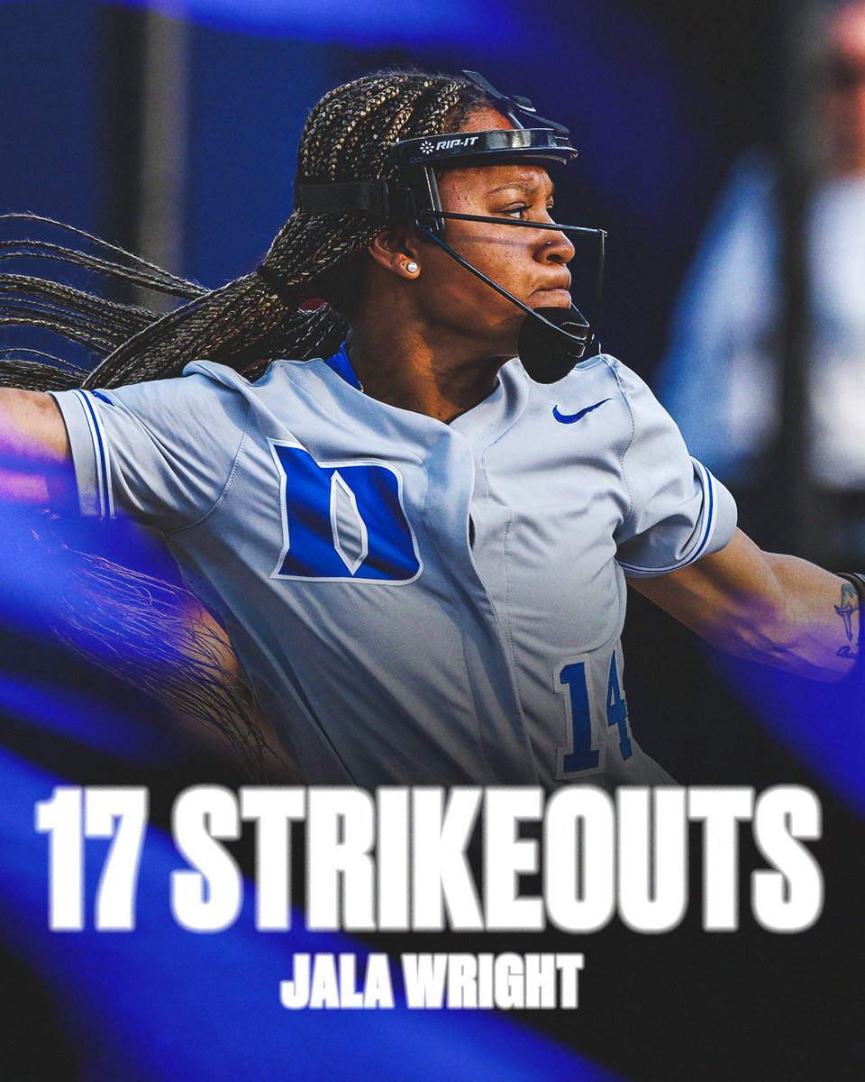 The most strikeouts in a game in @DukeSOFTBALL history 😈 🔥