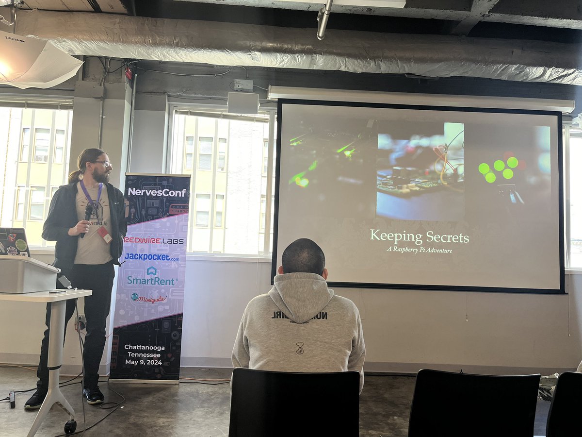 takasehideki's tweet image. metal rock time! fundamental of security in RaspberryPi by @lawik #NervesConf #GigCityElixir