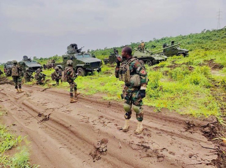 The exhibition of armoured vehicles, of SADC-FARDC-FDLR -Burundi coalition, they are banking a lot on their incoming offensive operations, one battalion from Kisangani has arrived, they called the operation:vengeance. They have been testing the fire power, soon they will jump in…