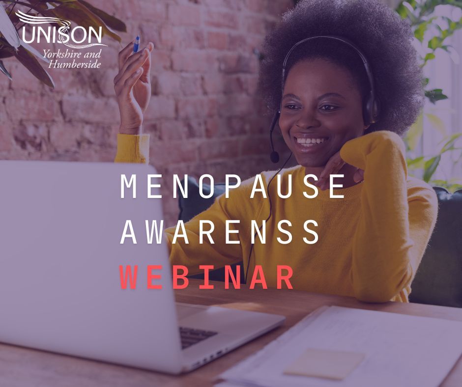 📢 We have a few places remaining for this course! 💻 Menopause Awareness Webinar 📅 Monday 13 May ⌚ 6:30pm- 8:30pm 📍 via Microsoft Teams Interested in securing one of the final places? Email r.bent@unison.co.uk