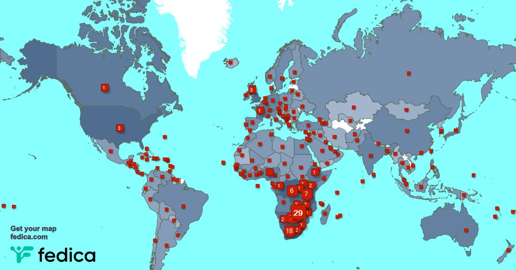 I have 593 new followers from Democratic Republic of the Congo, Rwanda, USA, and more last week. See fedica.com/!SADC_News