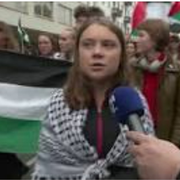 On a retrouvé Greta Thunberg manifestant à Malmö aux côtés des pro Palestine voulant exclure Israël de l'Eurovision. Preuve de l'amour des écolos dingos pour tout ce qui flirte avec l'islamisme et l'antisémitisme. Lorsque le bambou devient keffieh l'idiotie grandit encore.