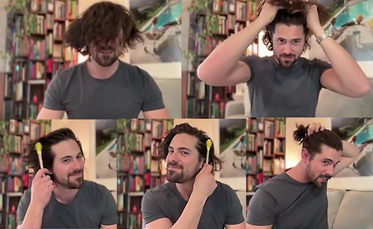 #HairofGlory

Yes, Chris can make us perfectly happy by brushing his hair for as long as he wants to.
PC: ET FB Live with Deidre Behar 

#ChrisMcNally #AlwaysTheBetterMan @ChrisMcNally_ #LucasBouchard