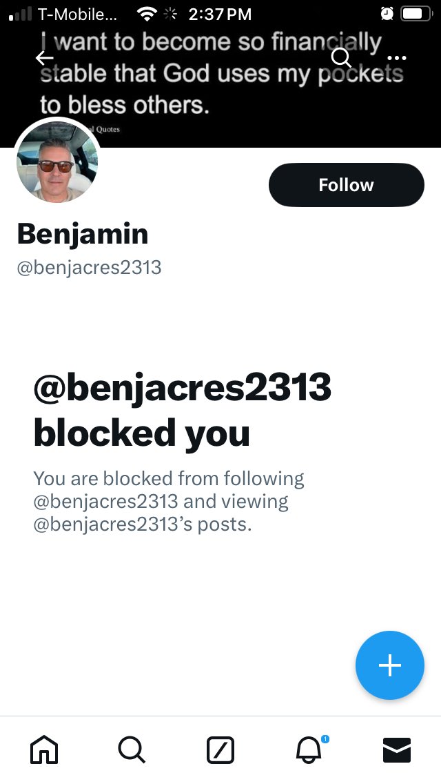 @benjarcres2313 blocked me for questioning why folks have to send him $200 in bitcoin to receive $5k in bitcoin from him. Scammers are too entertaining, imo..