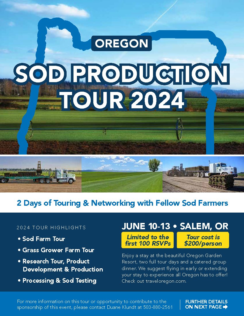 Ready for an epic summer adventure? Don't miss out on experiencing the top-notch Sod Production in Oregon! Contact Brandi Hollstein with Mountain View Seeds now to reserve your place!"
