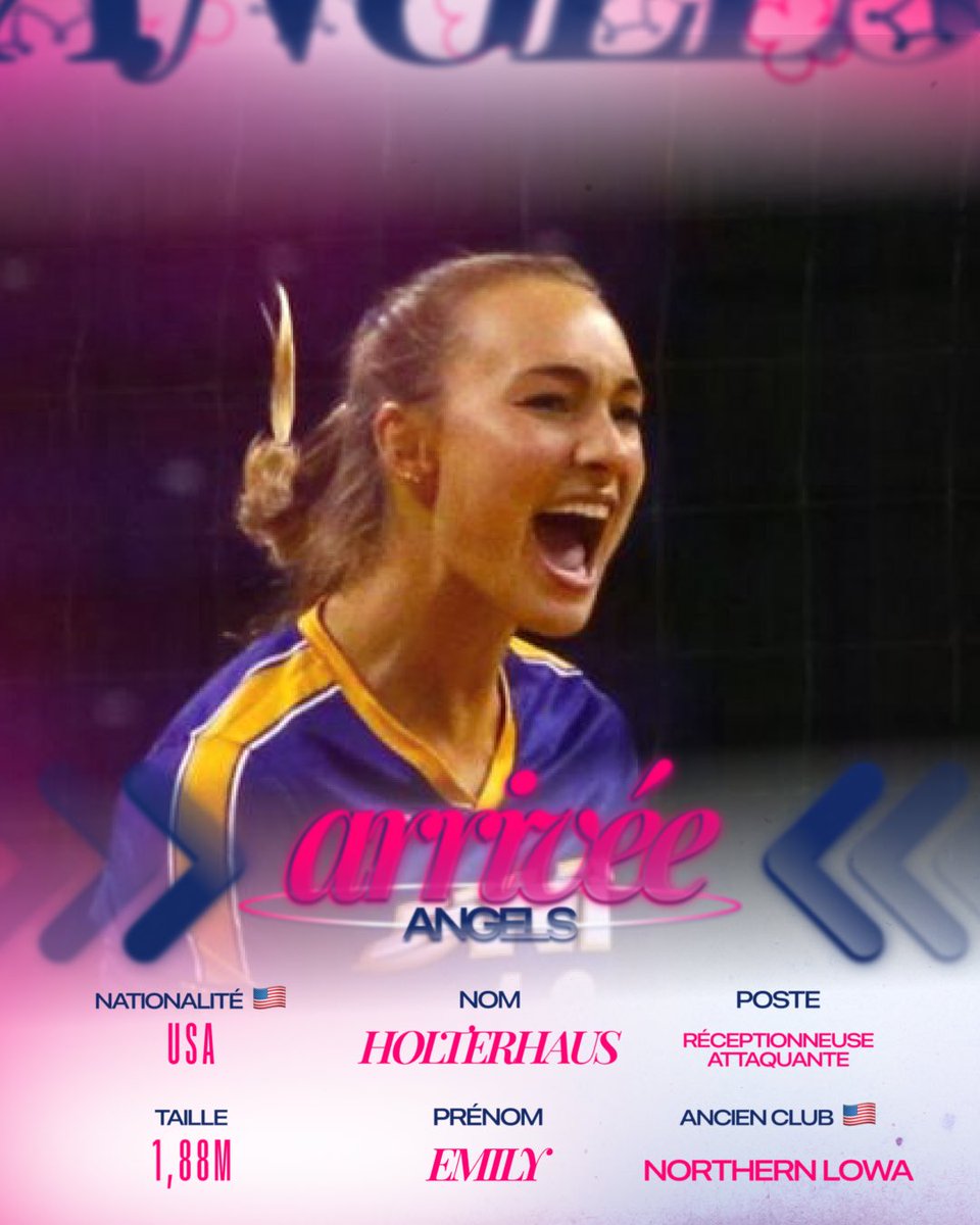 ➡️ MERCATO ⬅️

Le Béziers Volley enregistre l’arrivée d’une nouvelle réceptionneuse attaquante ! @emilyyholterhaus s’est engagée avec les ANGELS pour la saison 2024/2025😍. Elle évoluait aux États Unis 🇺🇸 dans l’université de @northern_iowa !