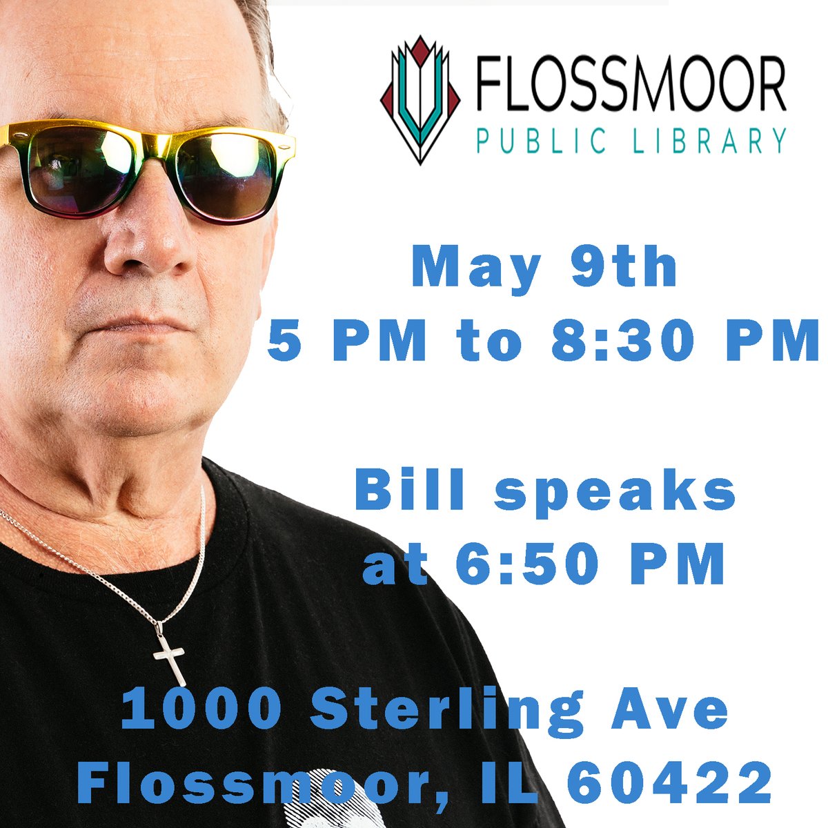 Hope to see you there. Copy and paste the address into your GPS.

Flossmoor Public Library
1000 Sterling Ave, Flossmoor, IL 60422

#scifi #scifibooks #AuthorsOfTwitter #authorpromotion #AuthorPromo