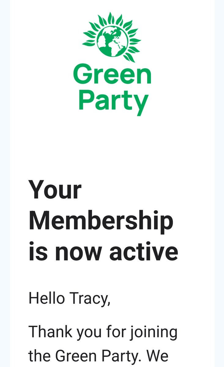 @ZackPolanski I've just cancelled my labour membership and joined The Green Party. My soul feels immediately lighter 😊