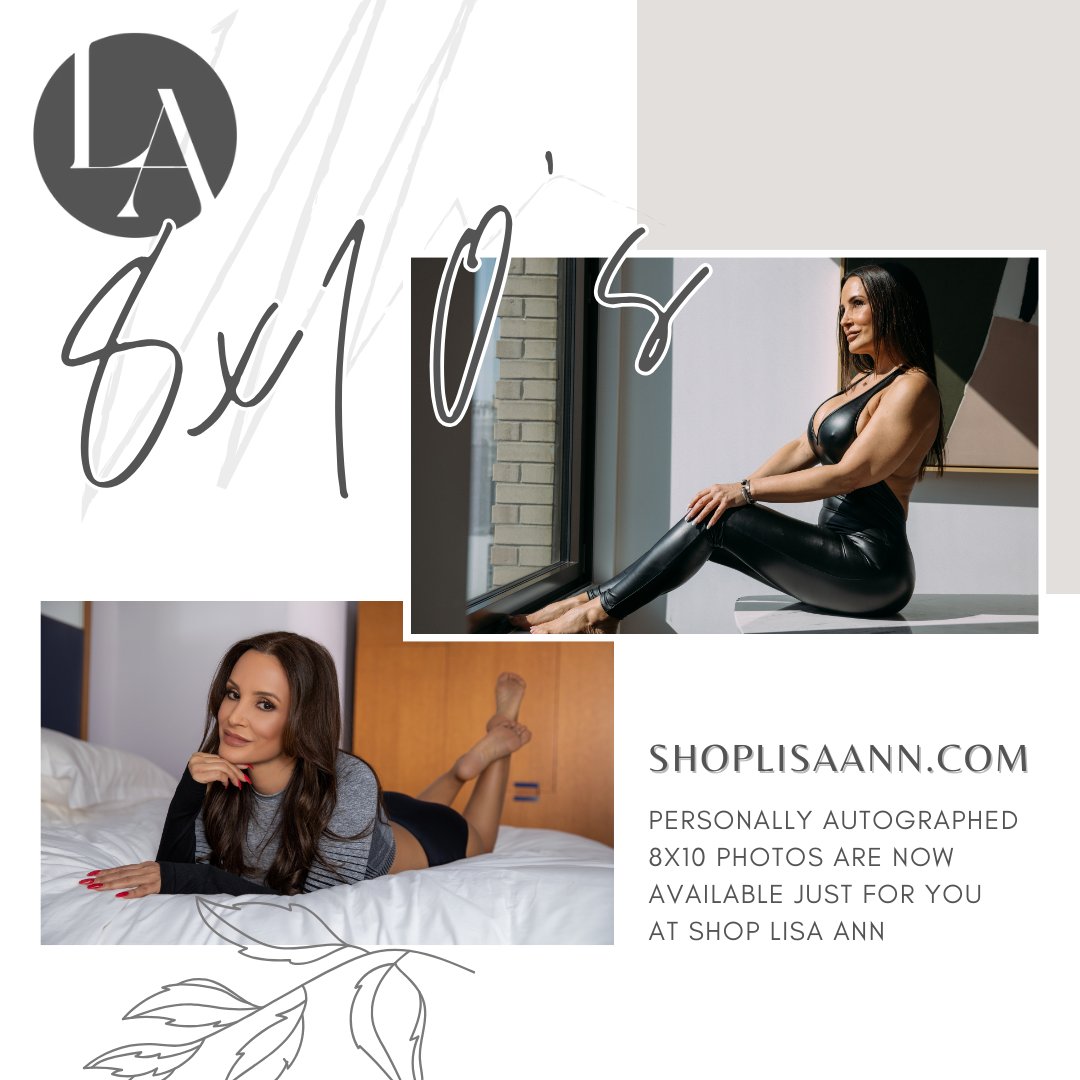 📸 Explore the charm of my exclusive ✨personally autographed✨ 8 x 10 photo series. Start or expand your collection today at #ShopLisaAnn. thelifelisaann.com/collections/co…