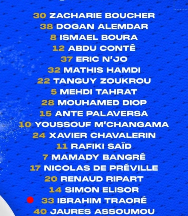 Ibrahim Traoré has been called up to the Troyes first team for their match against Laval tomorrow! 

He’s only 17 years old ⭐️🇲🇱