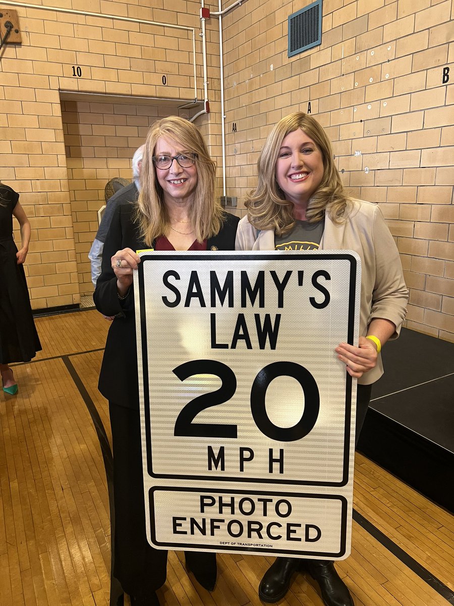 Thank you! @LindaBRosenthal and @NYC_SafeStreets for your efforts to help pass #SammysLaw !