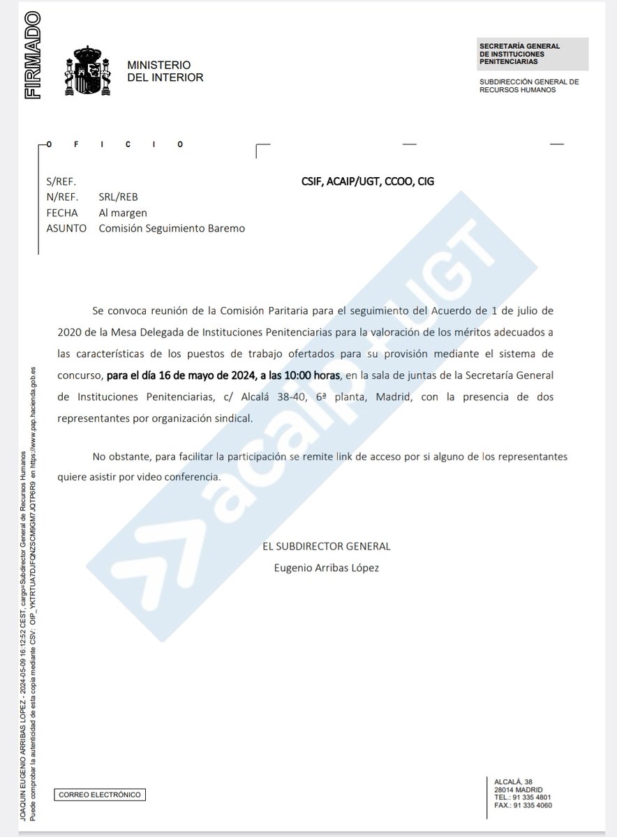JohnHowardFRS's tweet photo. Convocatoria seguimiento acuerdo del baremo.
#acaipsindicato
#sosprisones https://t.co/rOPmk3xuG0