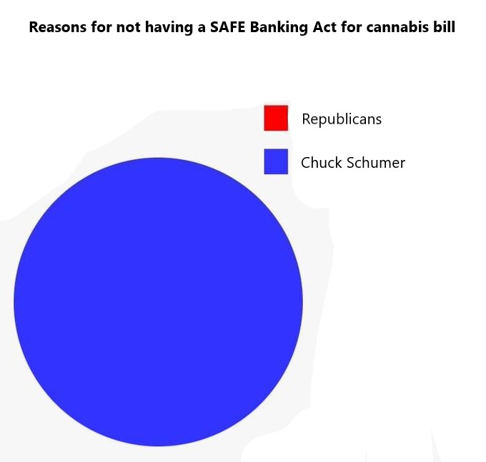 @SenSchumer You're 100% to blame for us not having #safebanking