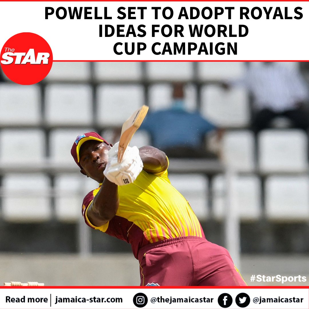 #StarSports: DELHI, India (CMC), Twenty20 (T20) captain Rovman Powell says he will try to borrow the detailed planning involved in the Rajasthan Royals set-up when he leads West Indies into next month's T20 World Cup. READ MORE: tinyurl.com/2vrjdr7d