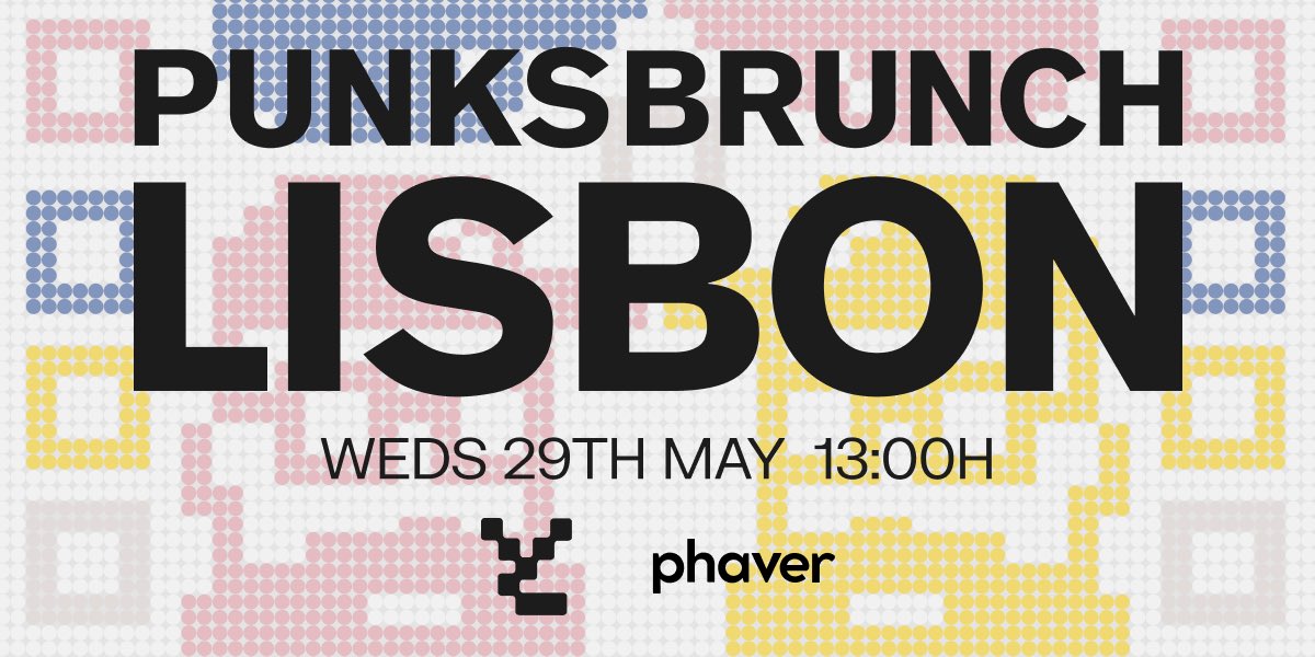 AllCityBAYC's tweet photo. Lisboa shaping up nicely.
Shout out the squad for what will no-doubt be another epic brunch, lost count by now but Portugal is always a favourite @cryptopunks @yugalabs @phaverapp ๐ซ๐ซ
#PunksBrunch #NFCLisbon https://t.co/pCvQr9hbYl